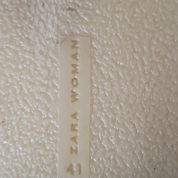 Zara Flat Leather Ankle Boots cow Furskin Size 41 Poited Toes Lace-up - Picture 6 of 10